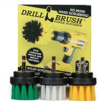 Drillbrush Cleaning Supplies - Tub - Bathroom Accessories - Scrub - Baby Bath Tub 2in-S-GWY-QC-DB